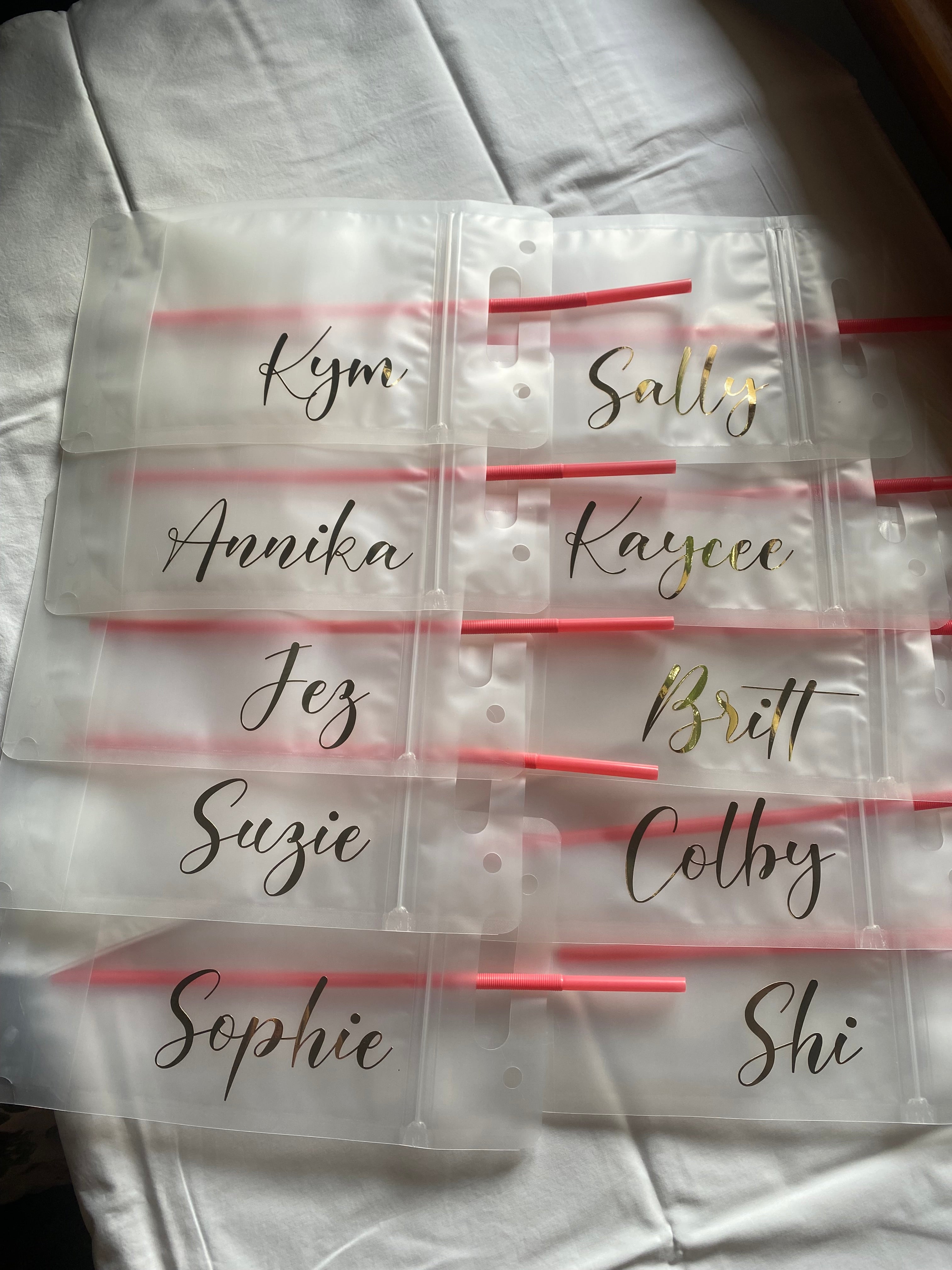 Pouch Names Drinking Pouch - with Name – The DIY Bride