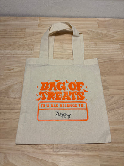 Small Halloween Personalised Trick or Treat Bag