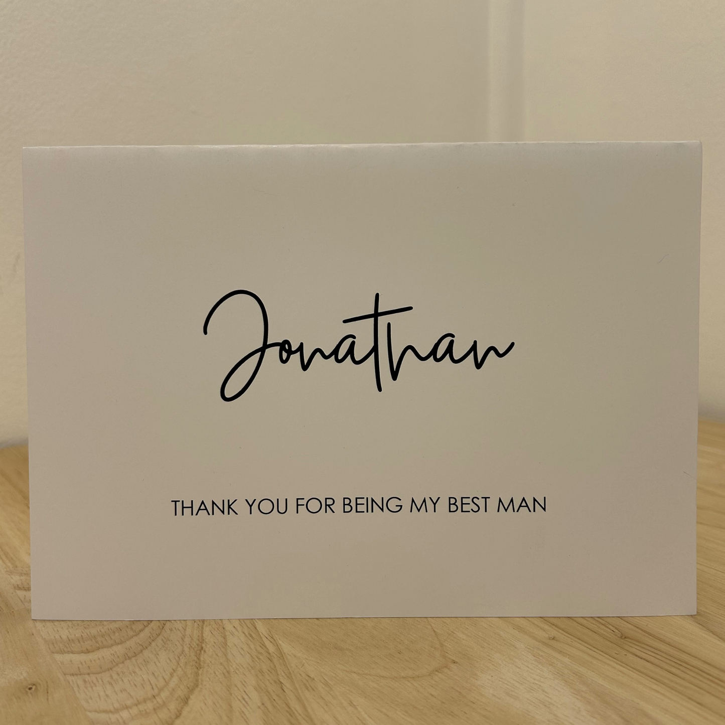 Thank you Groomsman Card