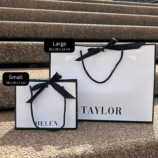 Personalised Gift Bag with Ribbon Tie | Bridesmaid and Bridal Party Gifts