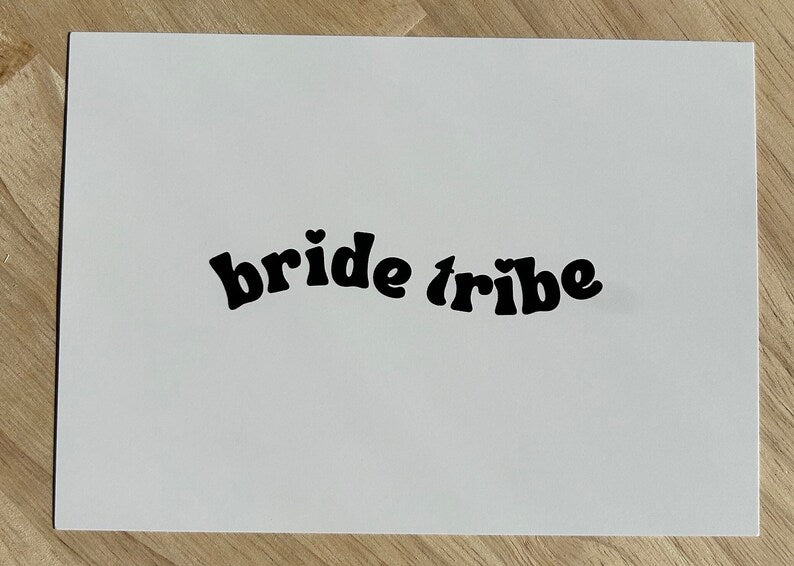 Bridal Party Card