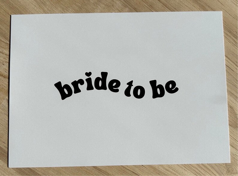 Bridal Party Card