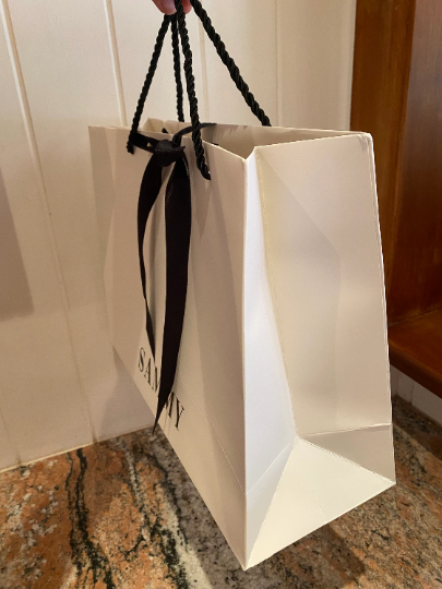 Large White Personalised Gift Bag